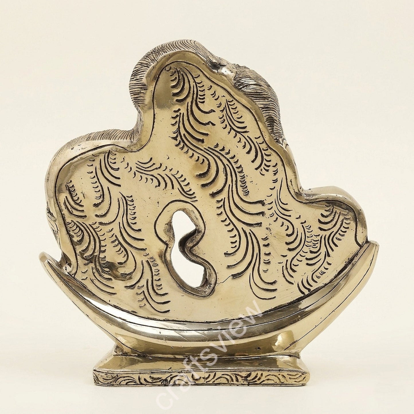 Divine Harmony – Brass Ardhanarishvara Sculpture