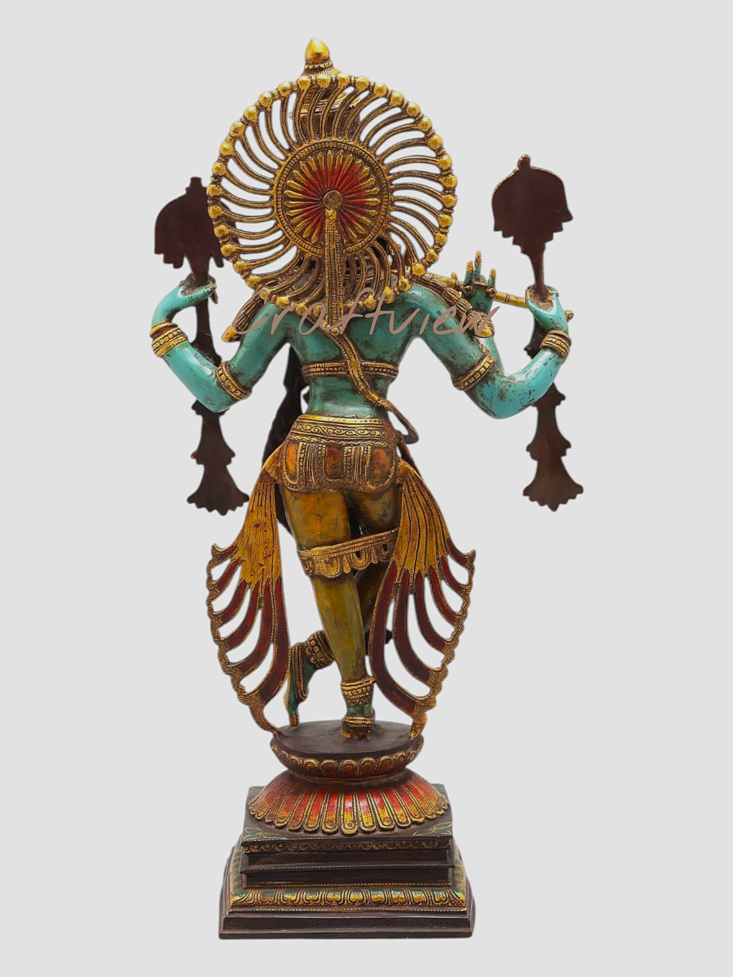 Brass Krishna Sculpture: A Masterpiece in Metal