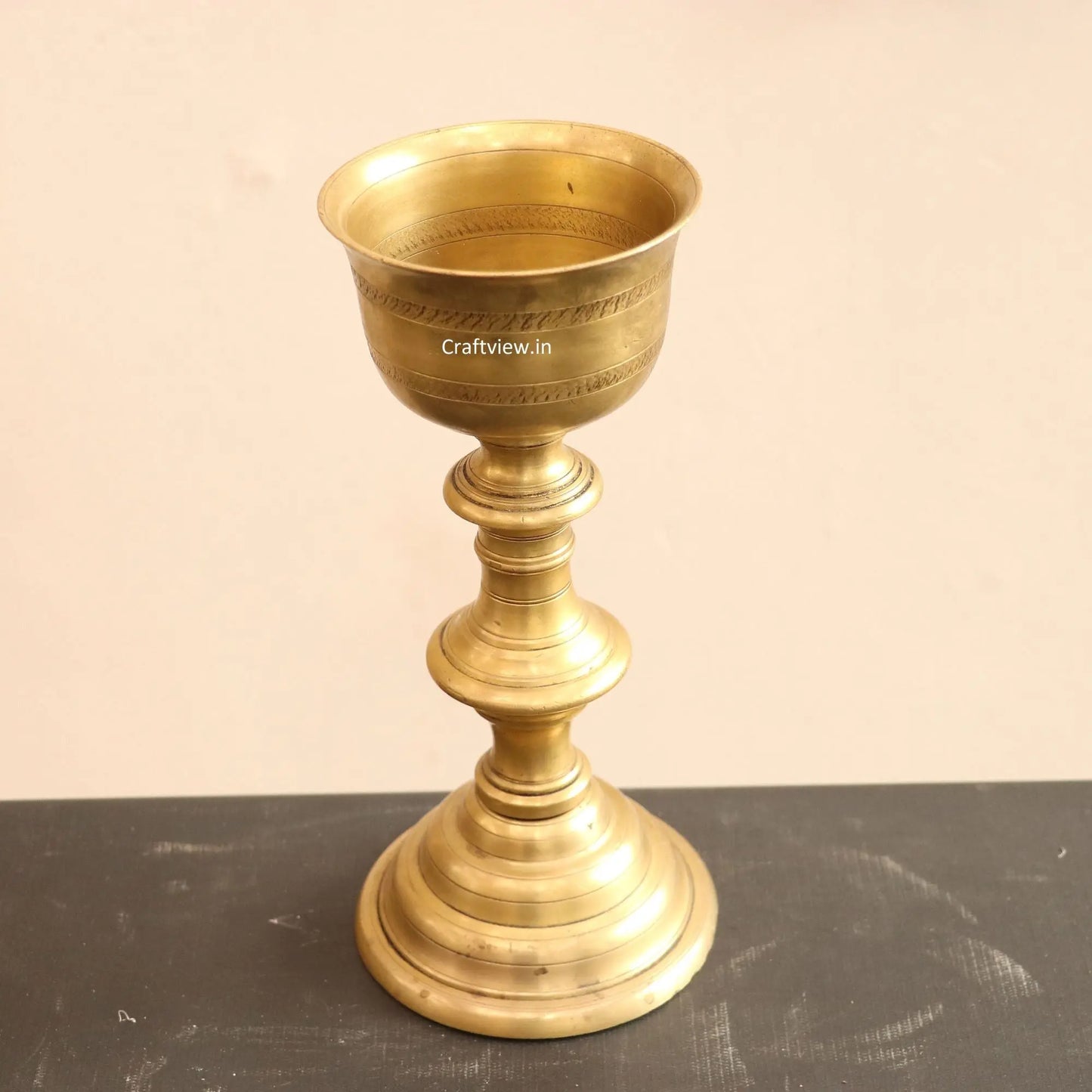Traditional Bronze Udupi Nanda Traditional Puja Diya Pooja Oil Lamp craftsview
