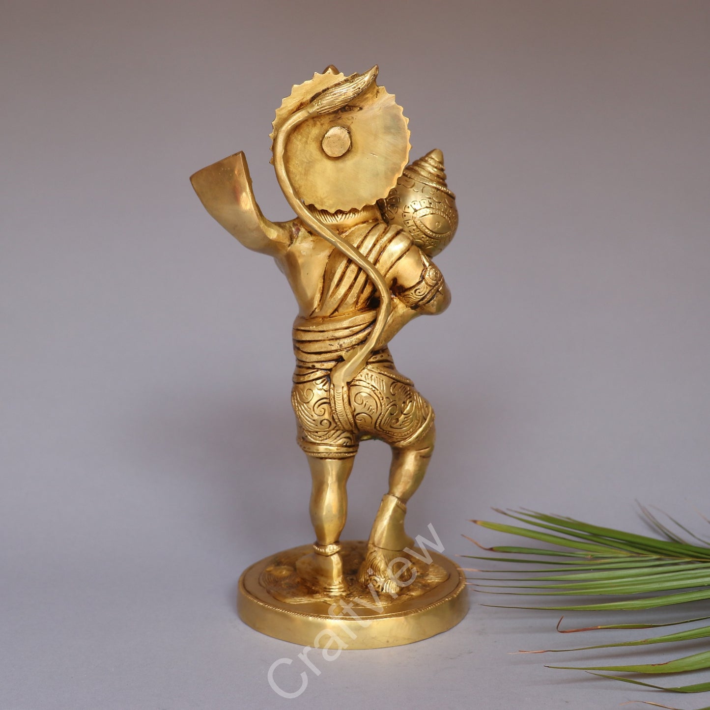 Brass Standing Hanuman Statue