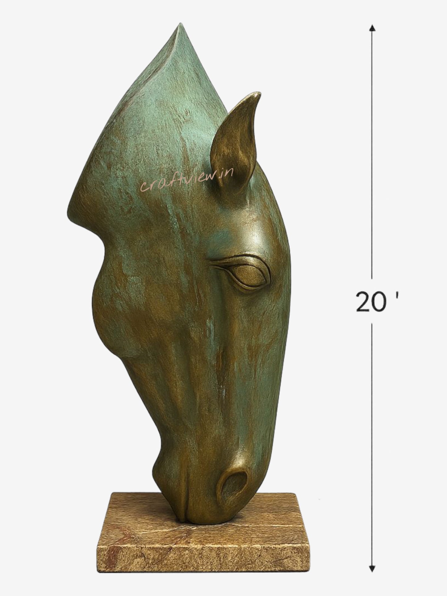 Elegant Bronze Horse Head Sculpture – A Timeless Statement Décor