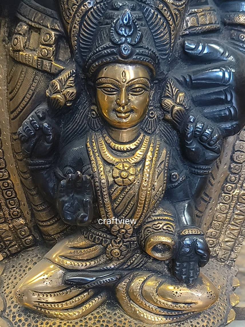 36" Brass Tirupati Balaji Venkateshwara Padmavathi Statue Crafted by Artist