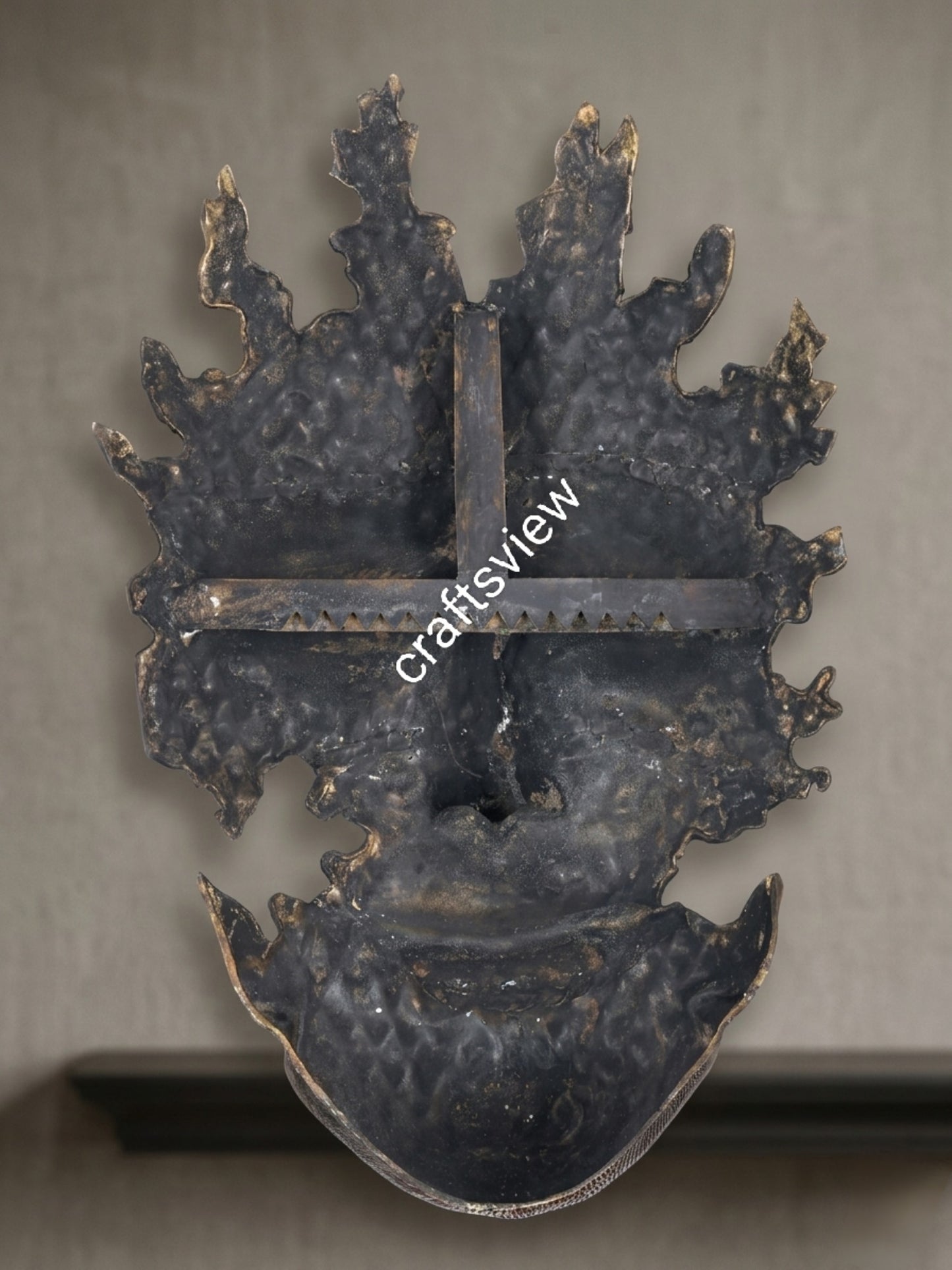 Modern Art Buddha Face Wall Hanging Sculpture 42"