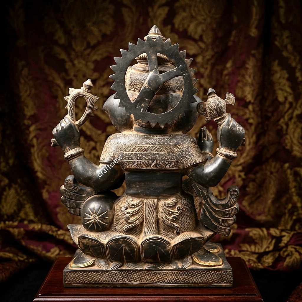 Lord Ganesha Brass Sculpture