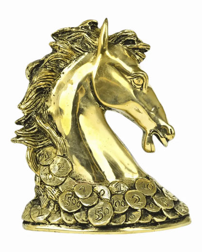 6" Brass Horse Head Figurines | Animal Sculptures Craftsview