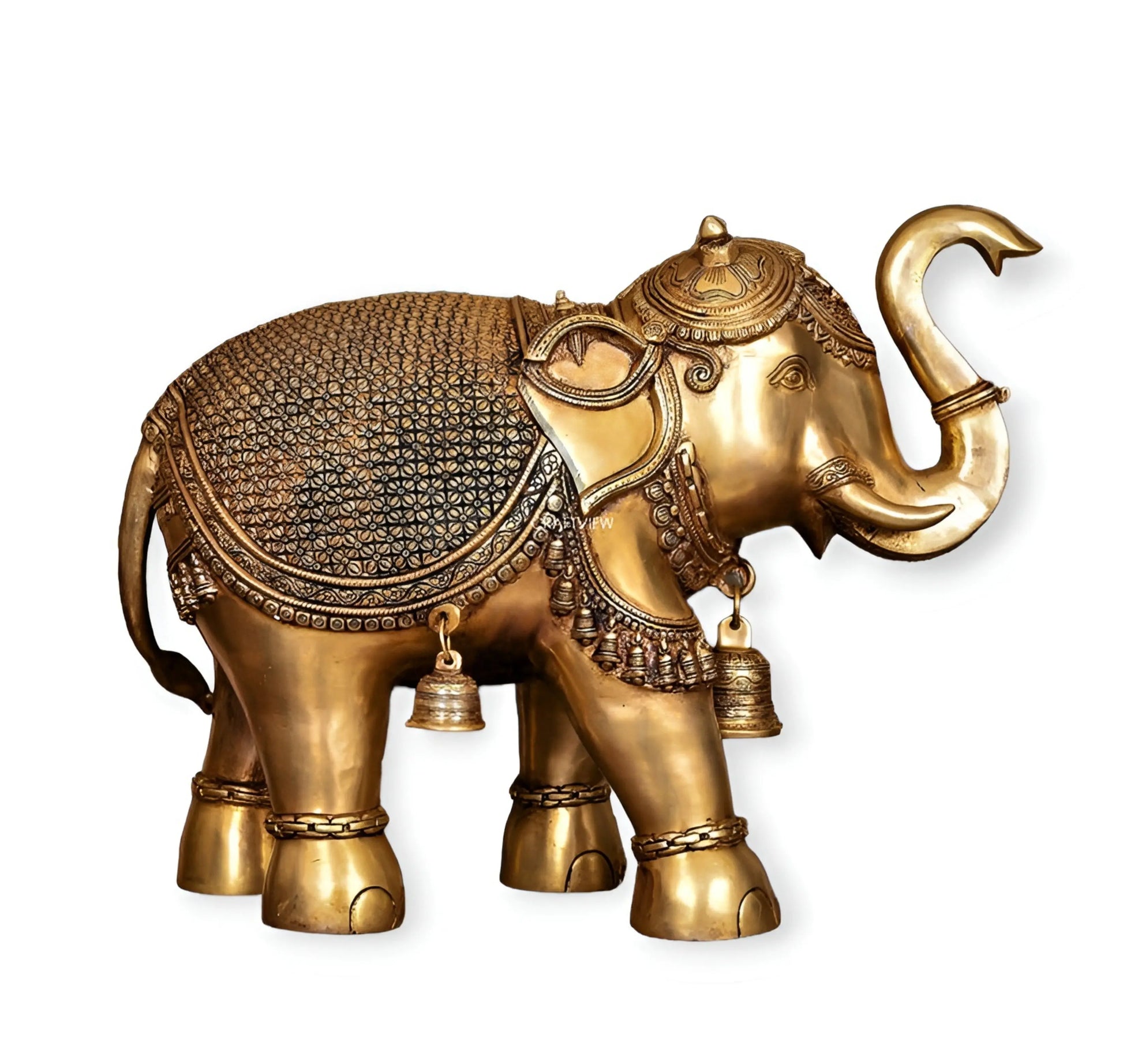 Brass Animal Elephant Sculpture 19" Craftsview