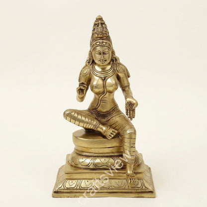 Brass Goddess Parvati Statue