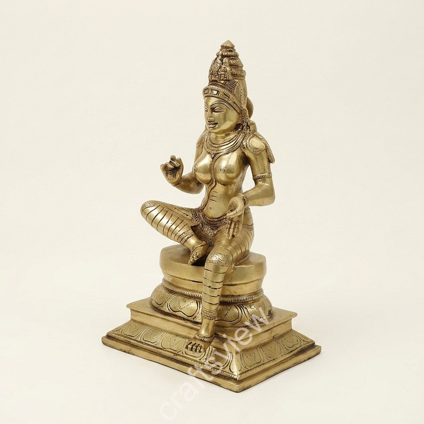 Brass Goddess Parvati Statue