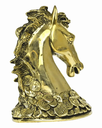 6" Brass Horse Head Figurines | Animal Sculptures Craftsview