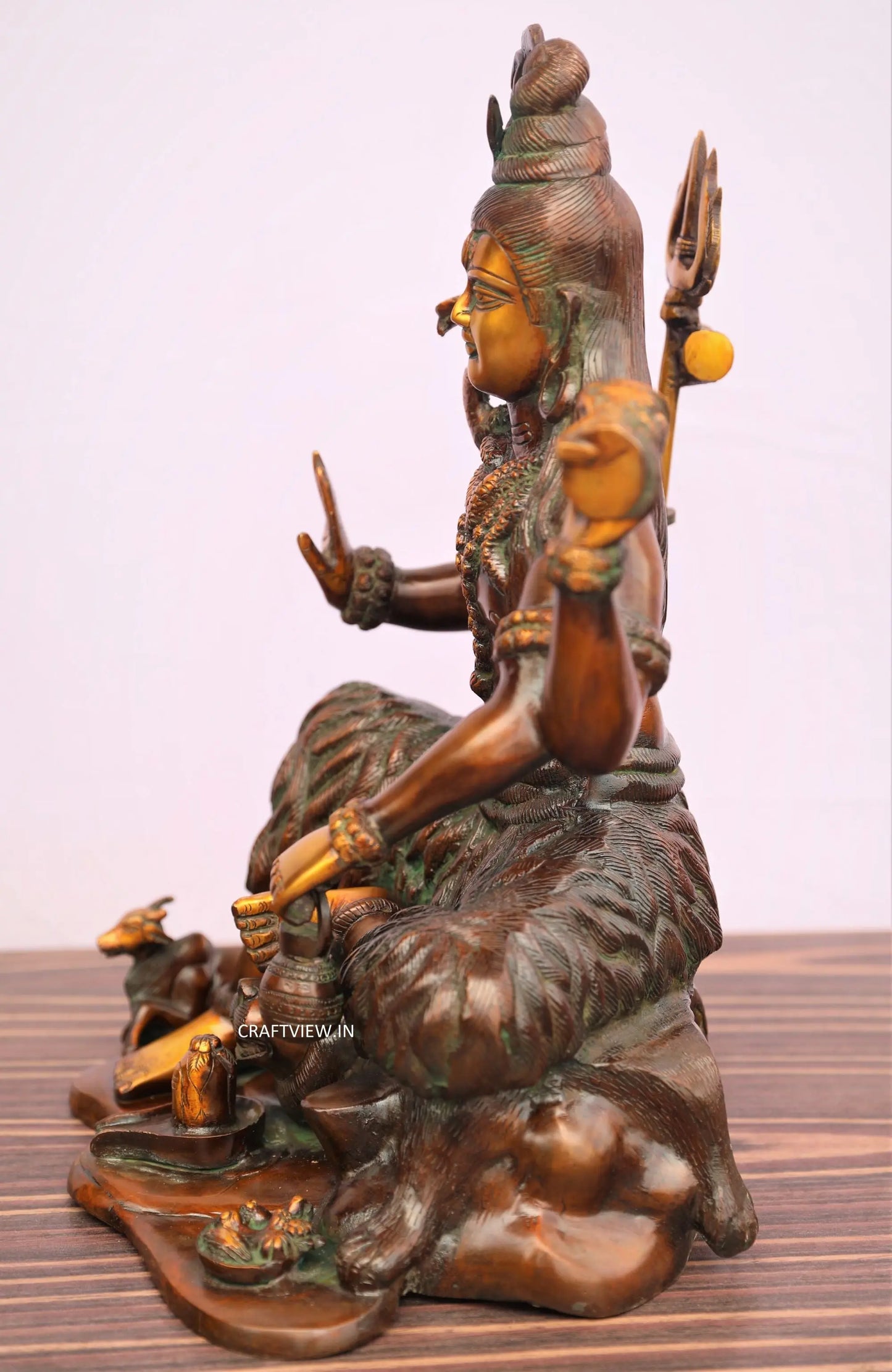 Brass Lord Shiva Statue 18" craftsview