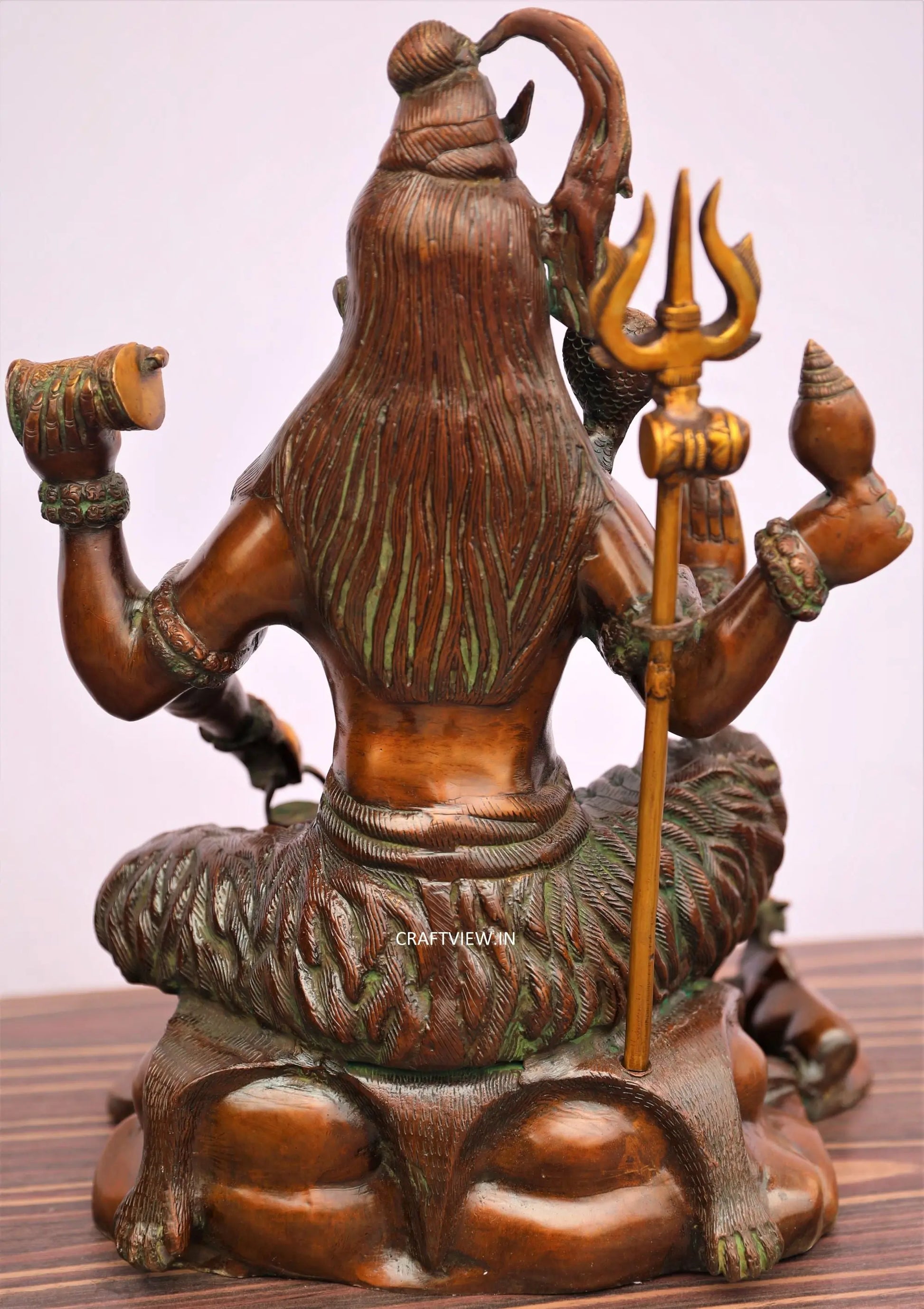 Brass Lord Shiva Statue 18" craftsview