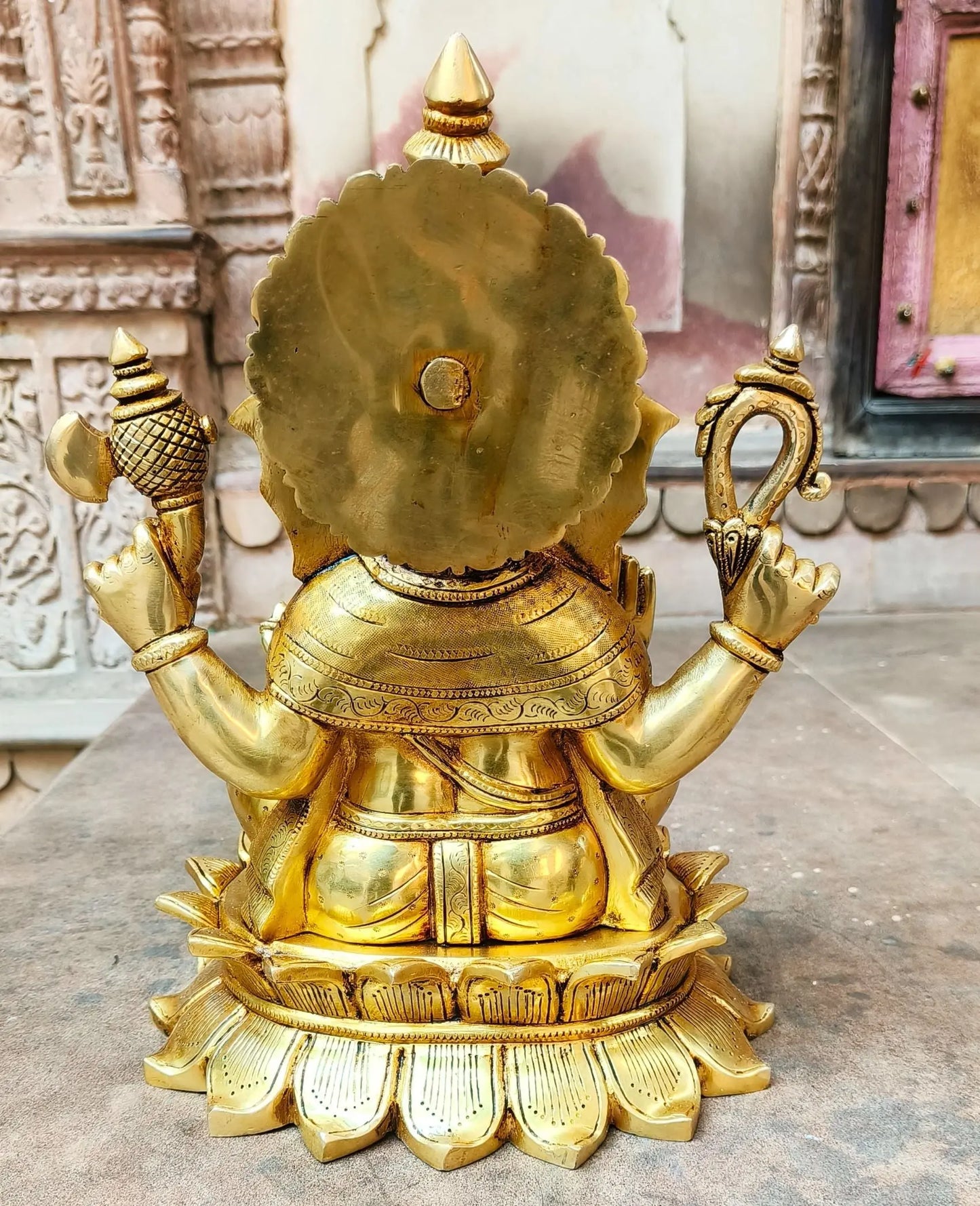 Brass Lord Ganesh Statue super fine 15" Craftsview