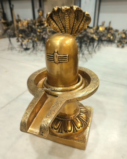 Brass Shiva lingam Idols 21"