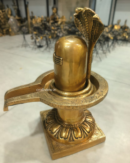 Brass Shiva lingam Idols 21"