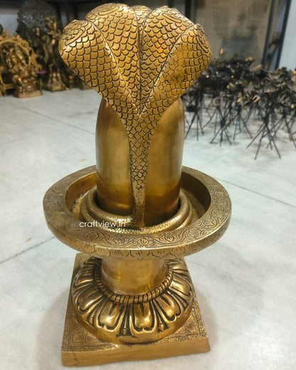 Brass Shiva lingam Idols 21"
