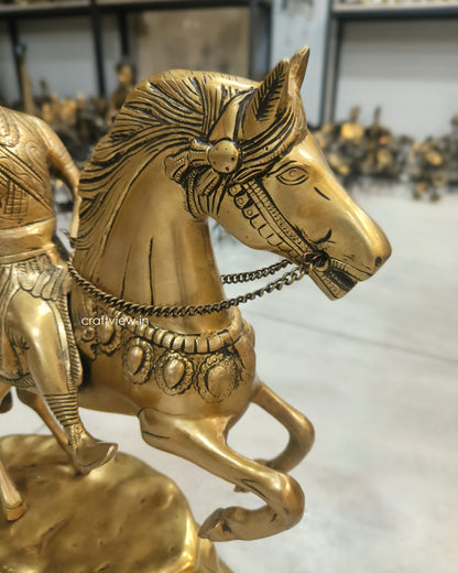 Chatrapati Sivaji Maharaj Brass Décor Idol