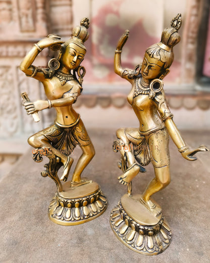 Shiva Parvati Dancing Idols (15-Inch) – Divine Grace in Motion