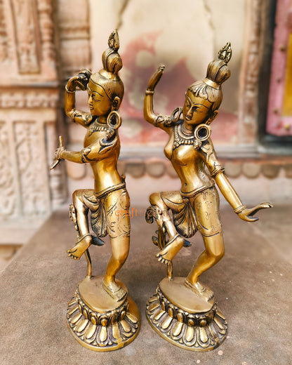 Shiva Parvati Dancing Idols (15-Inch) – Divine Grace in Motion