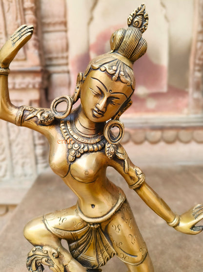 Shiva Parvati Dancing Idols (15-Inch) – Divine Grace in Motion