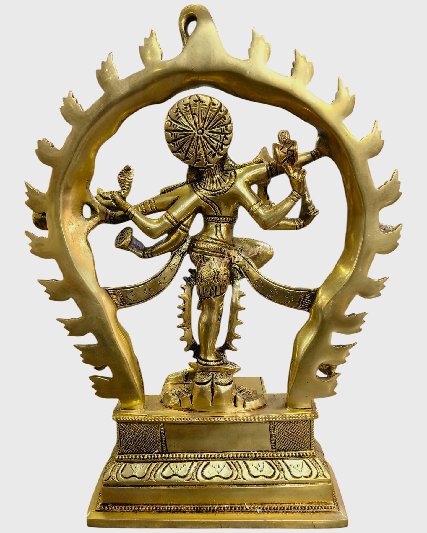 Superfine Brass Gajasurasamhara Shiva Idol 12"