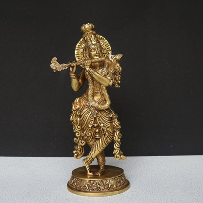 Artistic Brass Krishna Idol