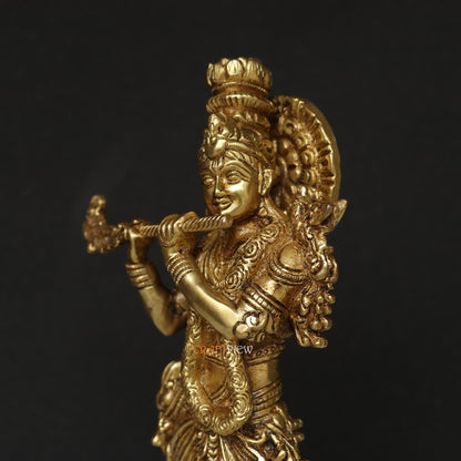 Artistic Brass Krishna Idol