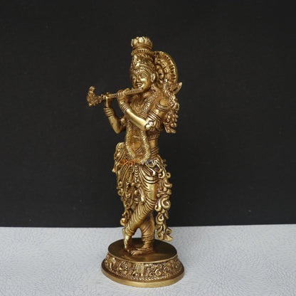 Artistic Brass Krishna Idol