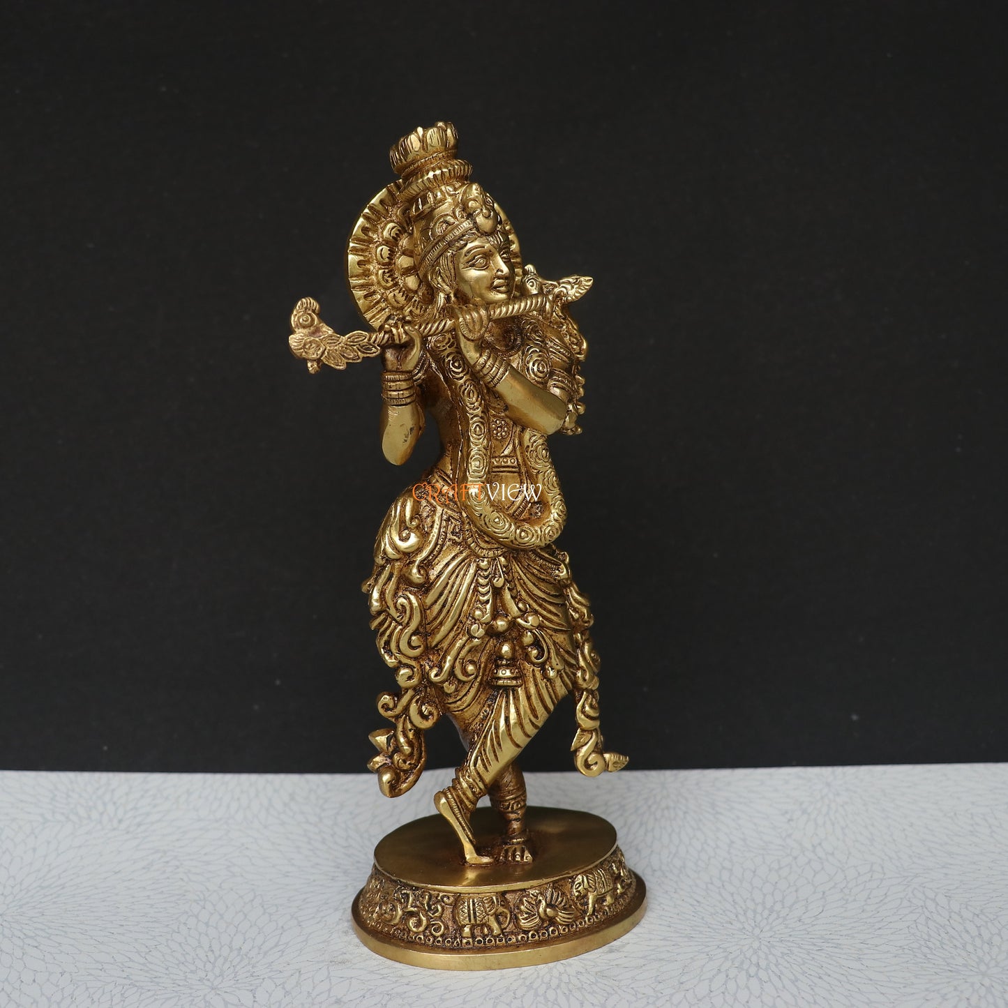 Artistic Brass Krishna Idol