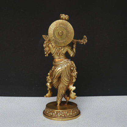 Artistic Brass Krishna Idol