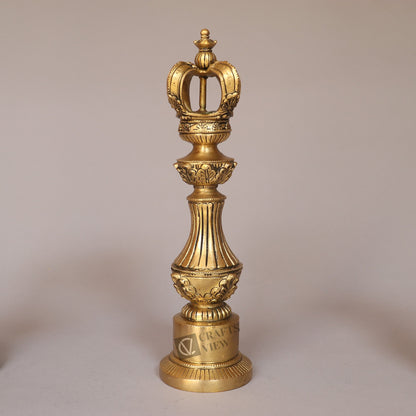Brass Royal Elegance Chess Piece Finials – Knight, King & Bishop