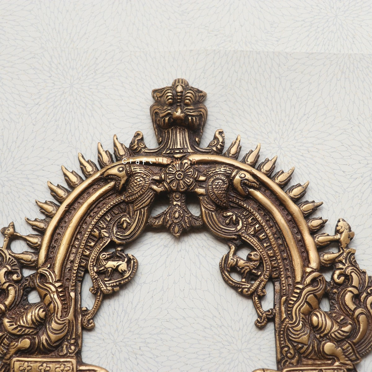 14" Brass Decorative Prabhavali Frame