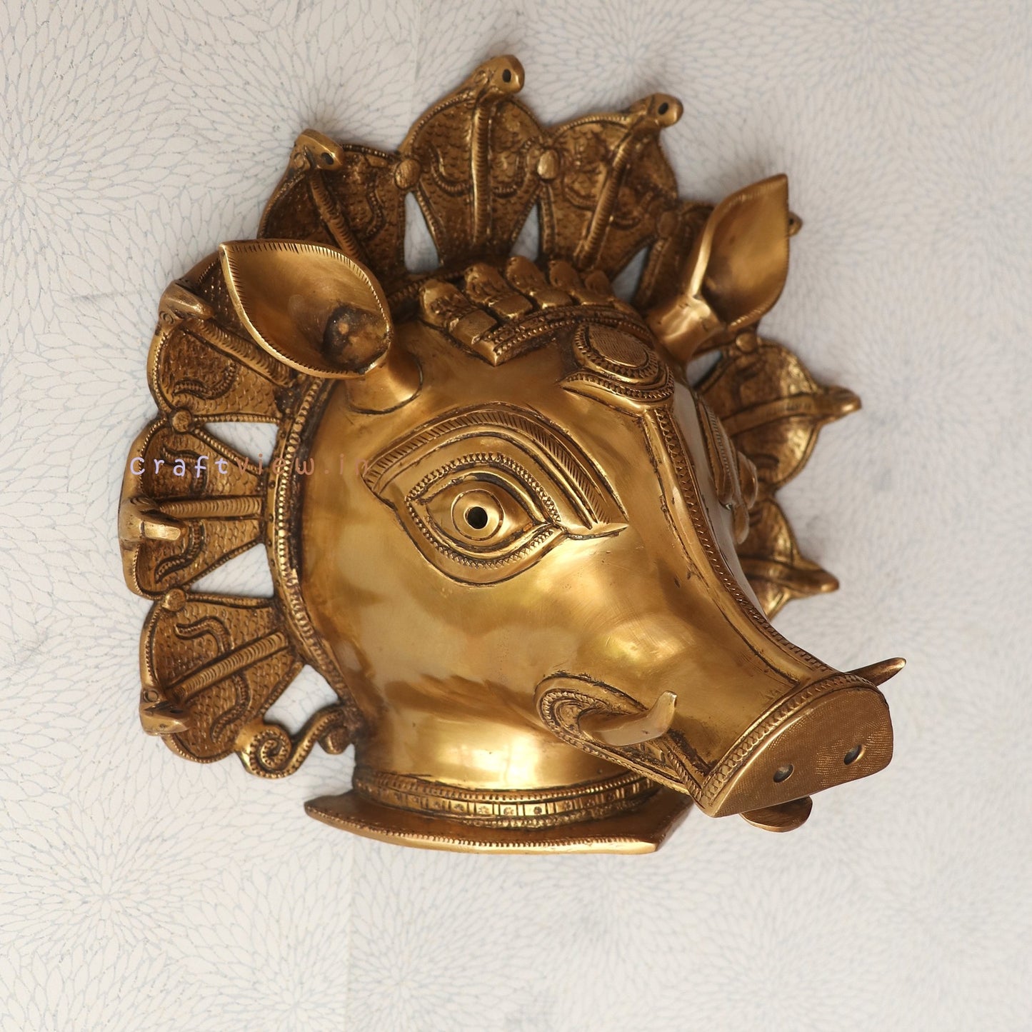 Unique Varaha Mask for Timeless Wall Decoration