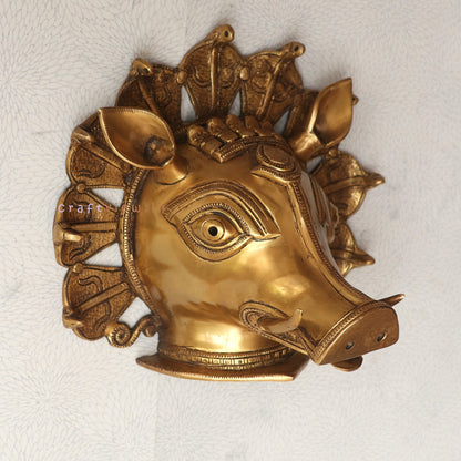 Unique Varaha Mask for Timeless Wall Decoration