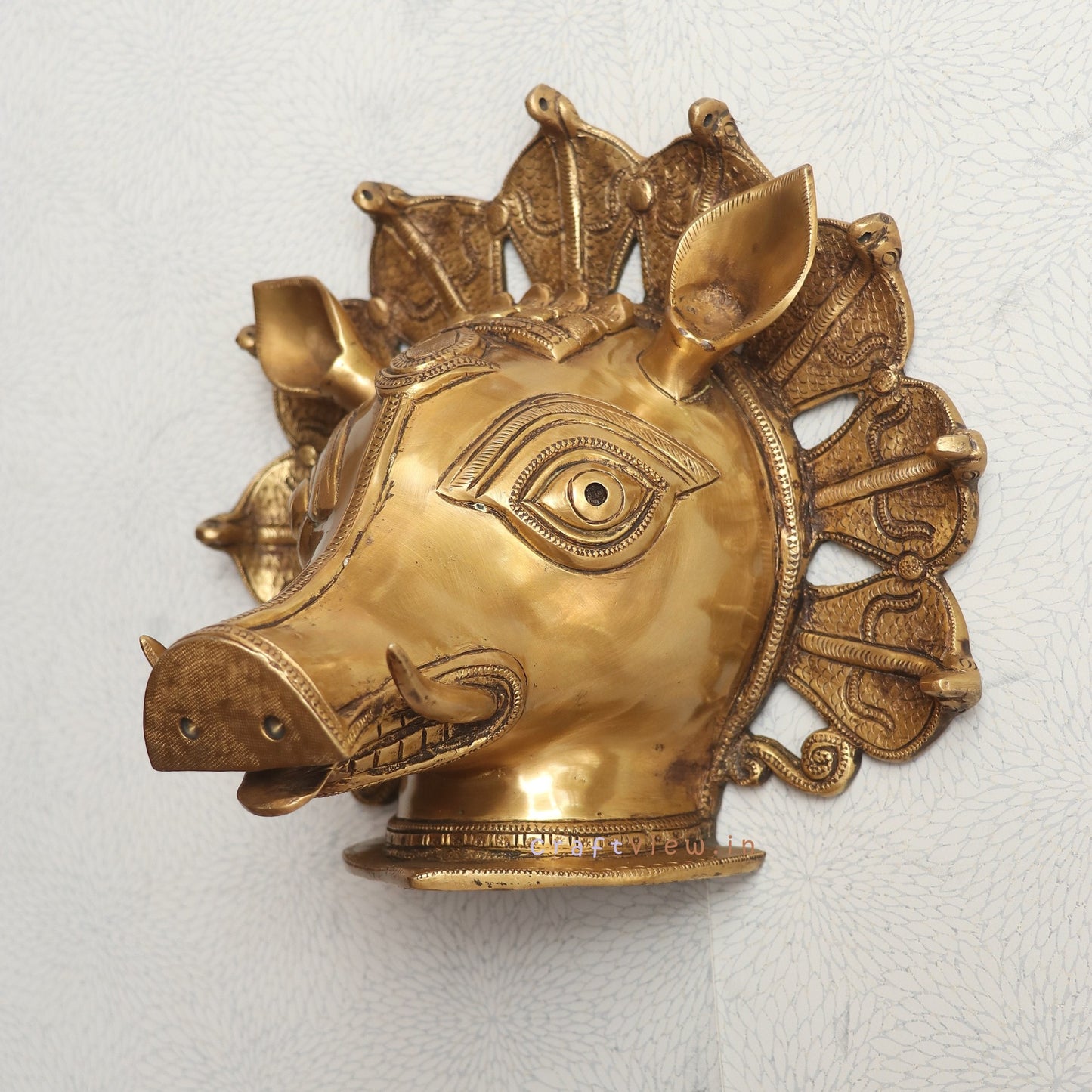 Unique Varaha Mask for Timeless Wall Decoration