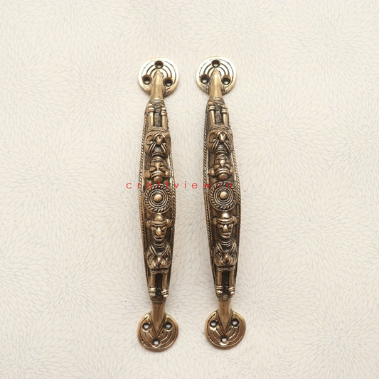 Brass Tribal Decorative Door Handle