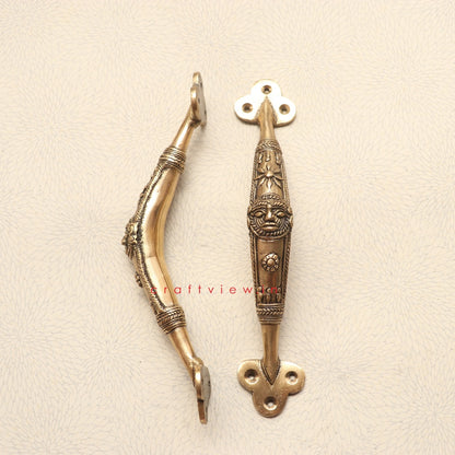 handcrafted  Brass Decorative Door Handle
