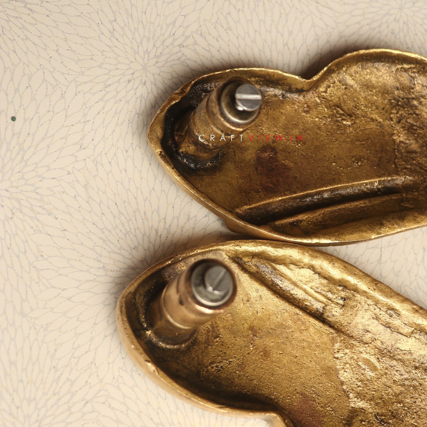 Brass Decorative Peacock Door Handle