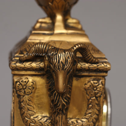 Brass Clock Tabletop Décor