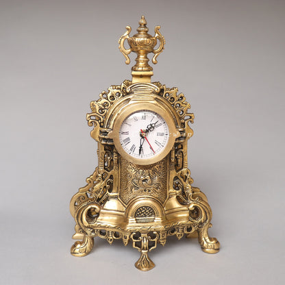 Victorian Brass Clock Tabletop Made in India