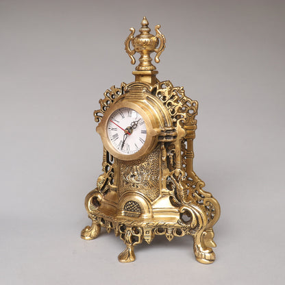 Victorian Brass Clock Tabletop Made in India