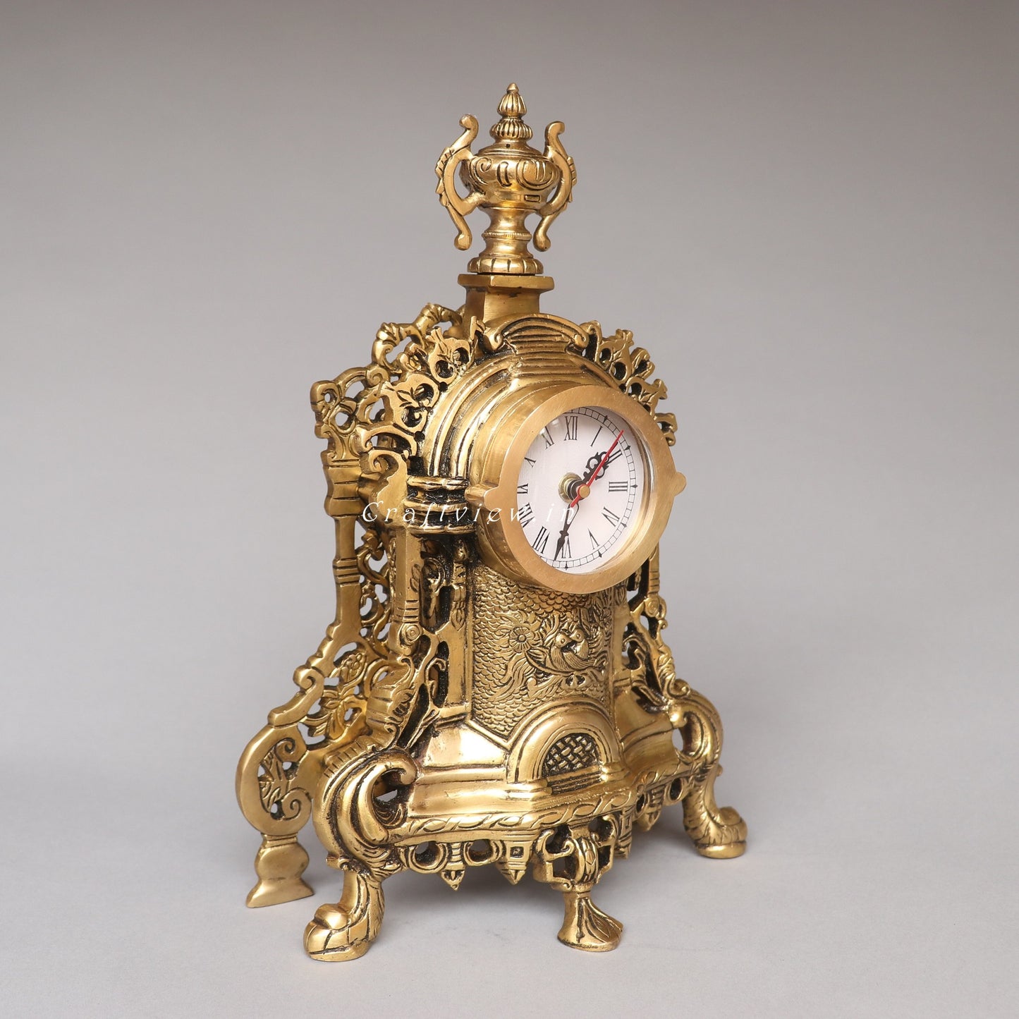 Victorian Brass Clock Tabletop Made in India