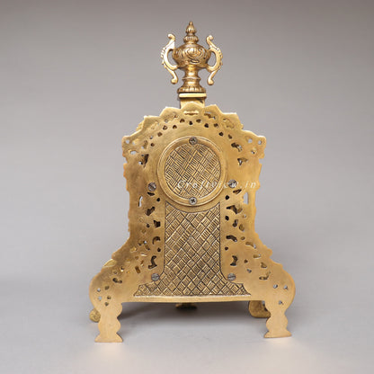 Victorian Brass Clock Tabletop Made in India