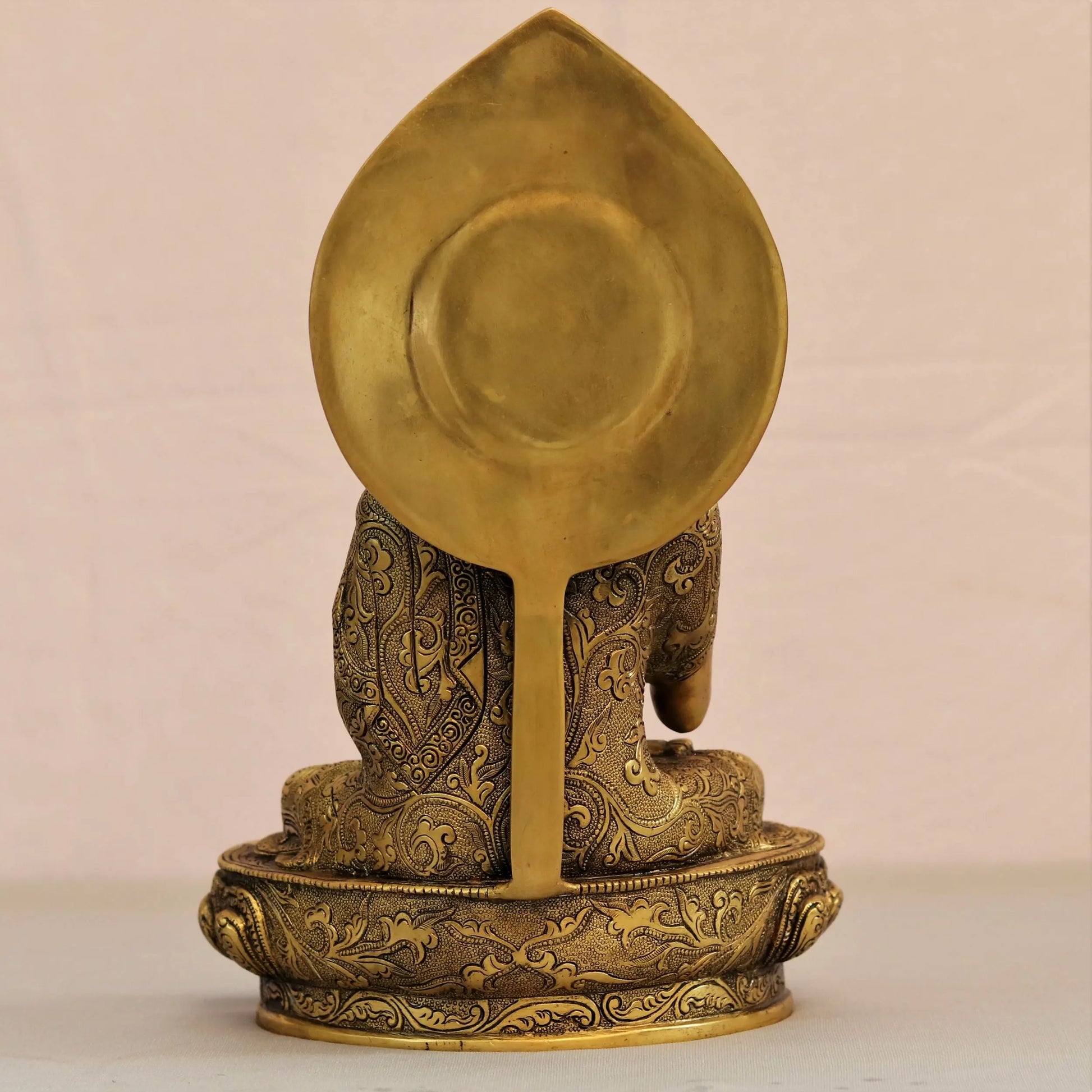 Brass Buddha Blessing Statue 12" Craftsview