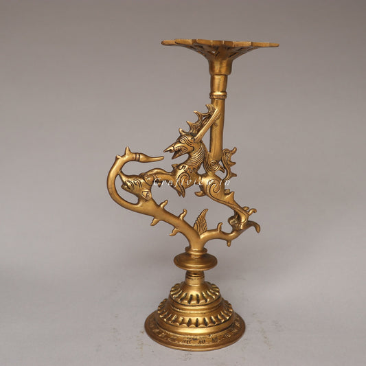 Bhunes Brass Vintage Candle Stand