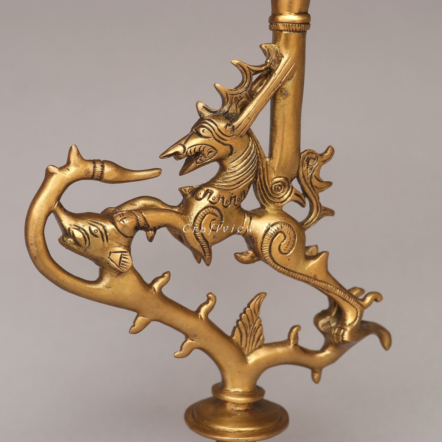 Bhunes Brass Vintage Candle Stand