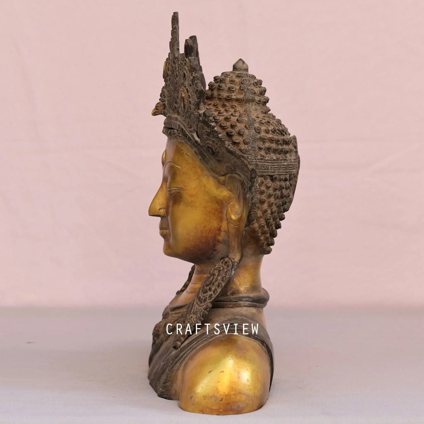 Artistic Crown King Buddha Bust 15" Craftsview