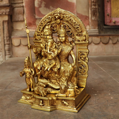 Brass Shiva Family 12" craftsview