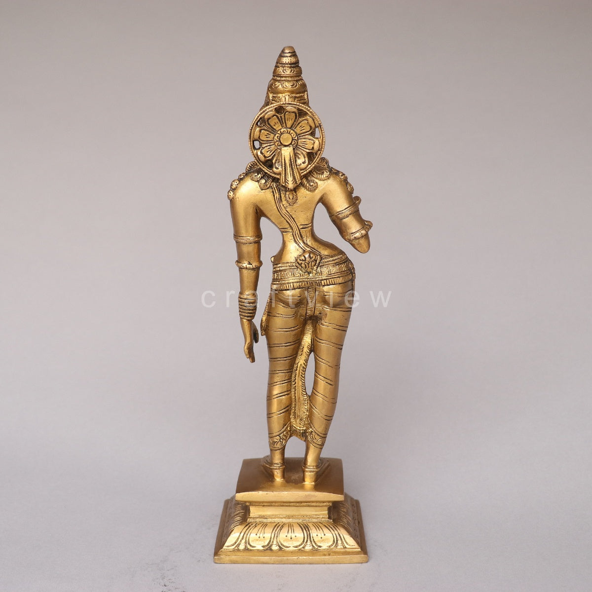 Brass Standing Goddess Parvati Idol