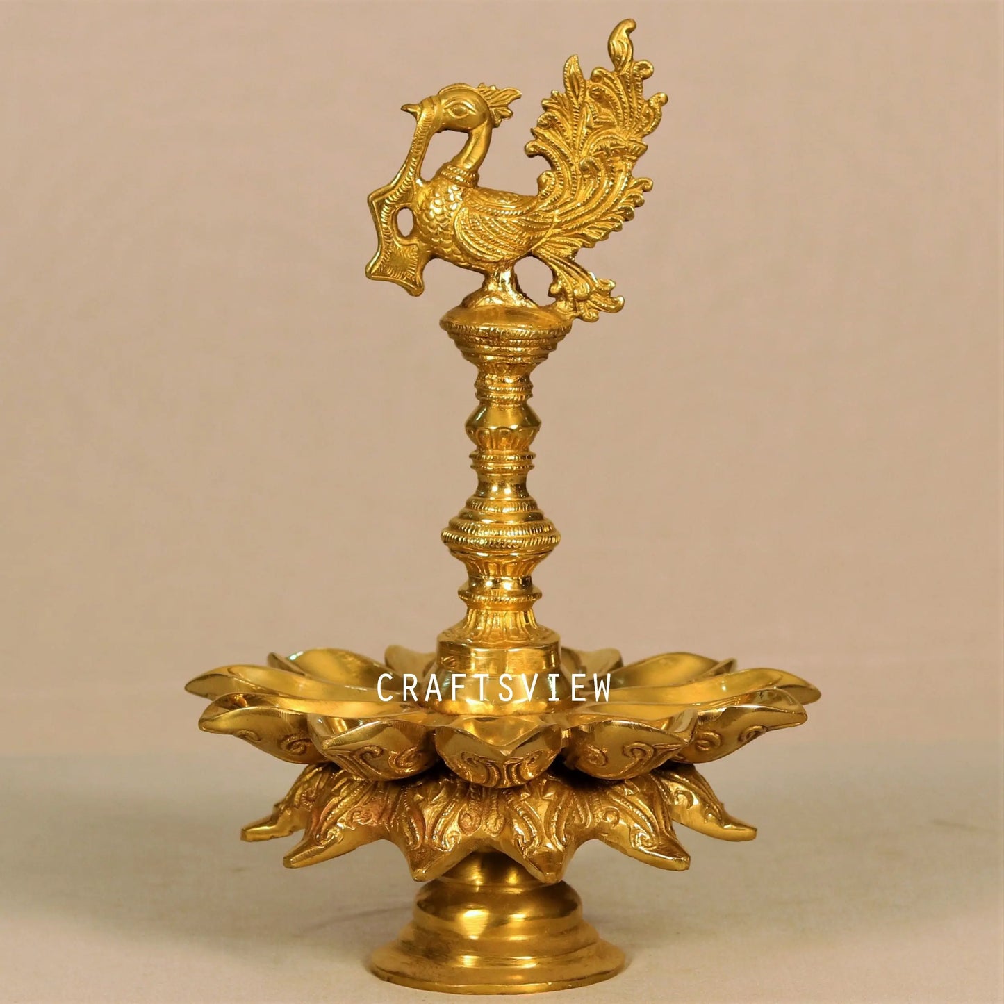 Brass Oil Lamp Decor Beautiful Peacock Lamp craftsview