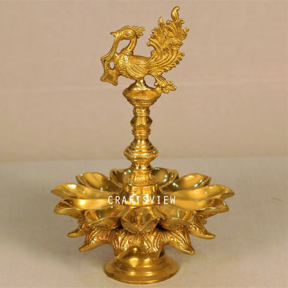 Brass Oil Lamp Decor Beautiful Peacock Lamp craftsview